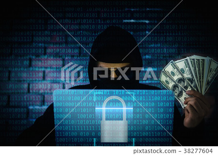 Computer hacker trying to accessing information Computer hacker trying to accessing information 38277604