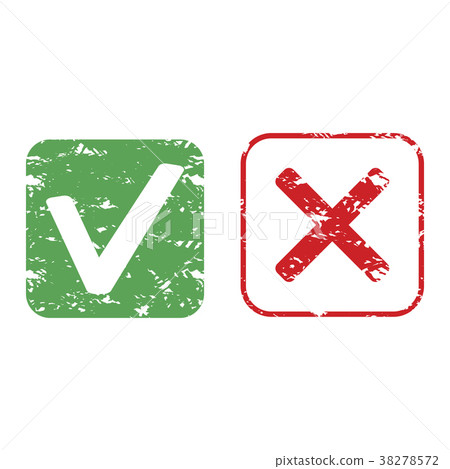 Rubber stamp approve and reject vector texture Rubber stamp approve and reject vector texture 38278572