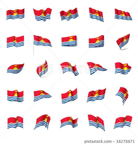 Kiribati flag, vector illustration 38278871