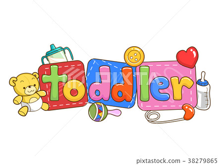Toddler Lettering Illustration Toddler Lettering Illustration 38279865