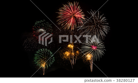 colorful fireworks on Khao wang 38280127