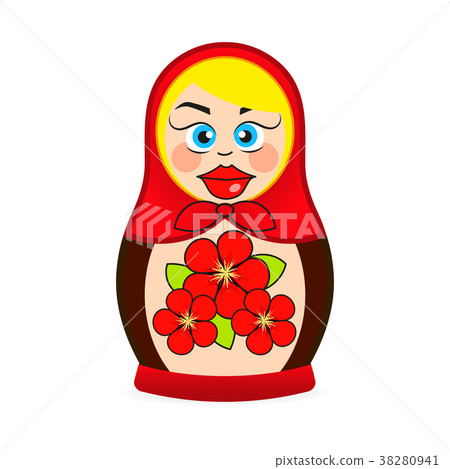 Matryoshka doll dressed in a sarafan Matryoshka doll dressed in a sarafan 38280941
