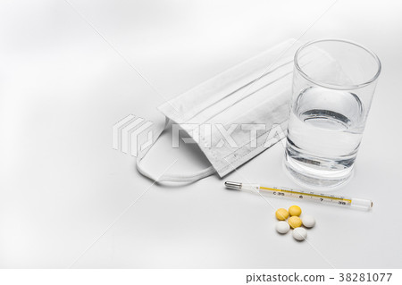 Disease treatment image simple white background 38281077