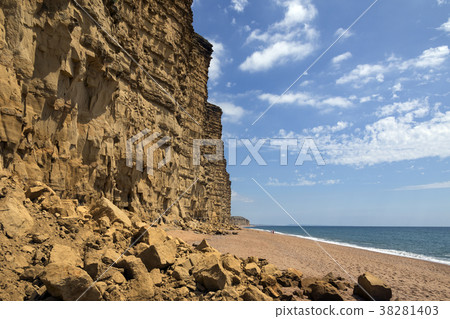 West Bay - Jurassic Coast - Dorset - England. West Bay - Jurassic Coast - Dorset - England. 38281403