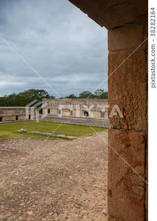 Majestic ruins Maya city in Uxmal,Mexico. Majestic ruins Maya city in Uxmal,Mexico. 38282164