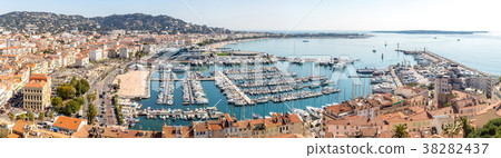 aerial view of Cannes France 38282437