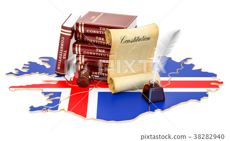 Constitution of Iceland concept, 3D rendering 38282940