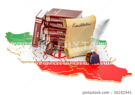 Constitution of Iran concept, 3D rendering Constitution of Iran concept, 3D rendering 38282941