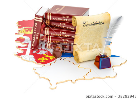 Constitution of Serbia concept, 3D rendering 38282945