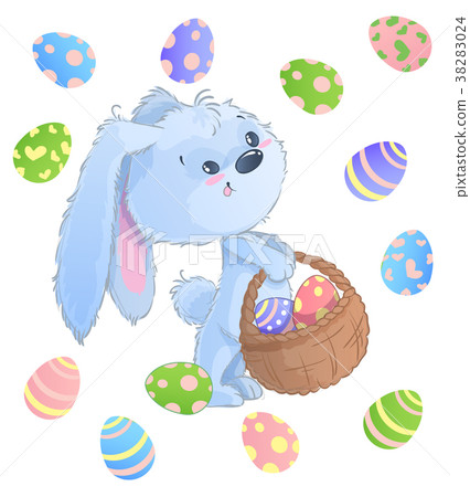 圖庫插圖: happy easter bunny. vector illustration clipart