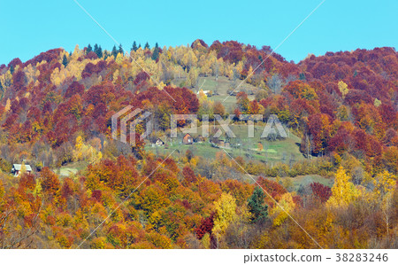 Autumn Carpathian mountains (Ukraine). Autumn Carpathian mountains (Ukraine). 38283246