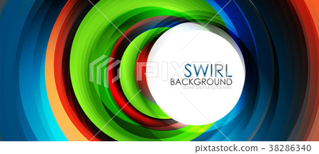 Spiral swirl flowing lines 3d effect abstract Spiral swirl flowing lines 3d effect abstract 38286340