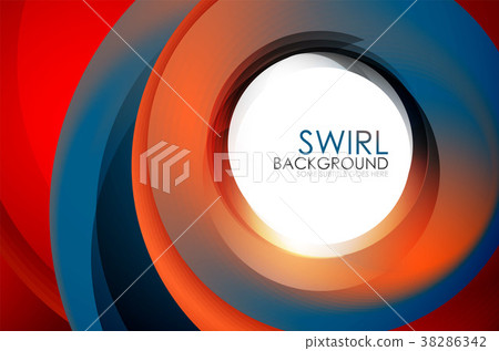 Spiral swirl flowing lines 3d effect abstract Spiral swirl flowing lines 3d effect abstract 38286342