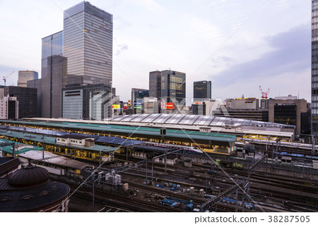 Tokyo Station Yaesu mouth night view from Marunouchi Tokyo Station Yaesu mouth night view from Marunouchi 38287505