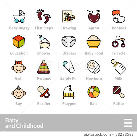 Outline icons thin flat design, modern line stroke Outline icons thin flat design, modern line stroke 38288552