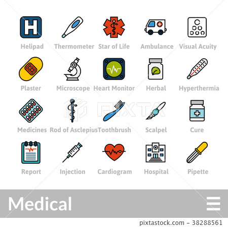 Outline icons thin flat design, modern line stroke Outline icons thin flat design, modern line stroke 38288561