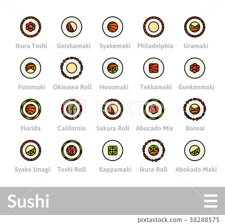 Outline icons thin flat design, modern line stroke Outline icons thin flat design, modern line stroke 38288575