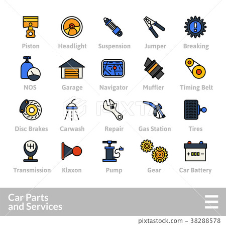 Outline icons thin flat design, modern line stroke 38288578