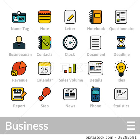 Outline icons thin flat design, modern line stroke 38288581