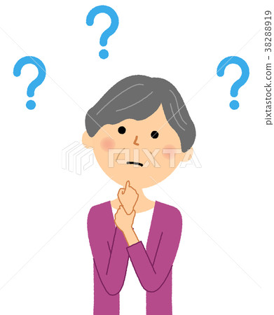 高級女士奶奶懷疑 38288919