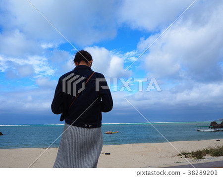 沖繩的海洋和女性 沖繩的海洋和女性 38289201