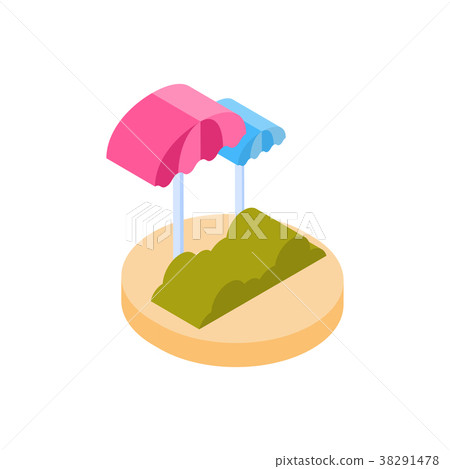 Beach Icon Isometric Isolated Sea Tourism And Beach Icon Isometric Isolated Sea Tourism And 38291478