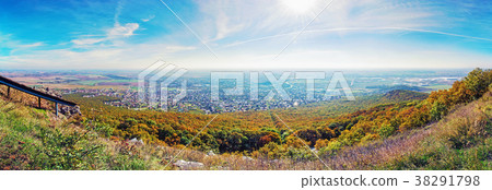 Panoramic view of the Nitra city from Zobor hill Panoramic view of the Nitra city from Zobor hill 38291798