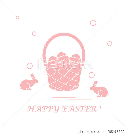 Cute vector illustration with symbols for Easter Cute vector illustration with symbols for Easter 38292331