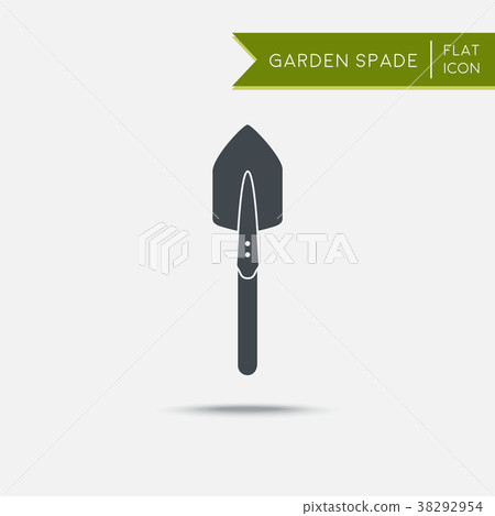 Small shovel icon. Spade symbol. 38292954