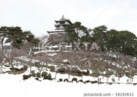 丸岡城堡在2018年大雪之後的10天丸岡城堡（福井縣坂井市丸岡鎮） 38293652