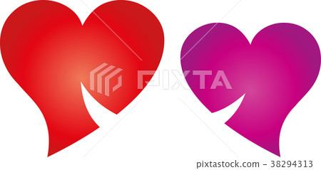 Two hearts, couple, people, smile, heart, logo Two hearts, couple, people, smile, heart, logo 38294313