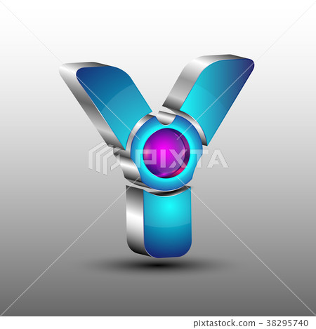 The vector futuristic 3d logo design 38295740