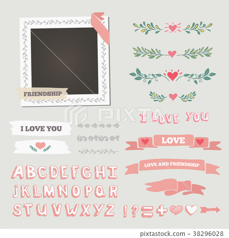 Wedding vector frame 38296028
