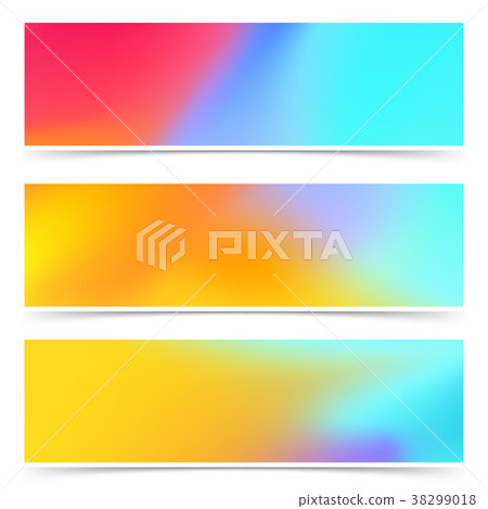 Bright color harmony stylish abstract web header - Stock Illustration ...