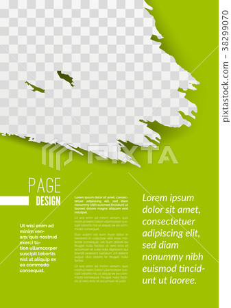 Modern brochure page design with grunge pattern Modern brochure page design with grunge pattern 38299070