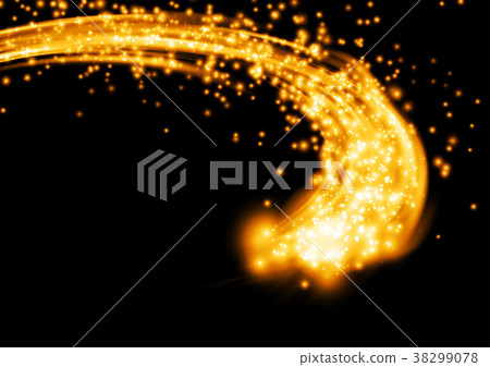 Powerful orange futuristic cable stream wave 38299078