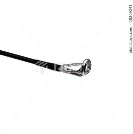 Fishing rod spinning ring for line close-up Fishing rod spinning ring for line close-up 38299241