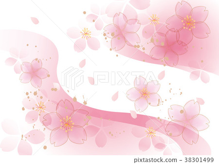 Blooming fluffy cherry blossom Blooming fluffy cherry blossom 38301499