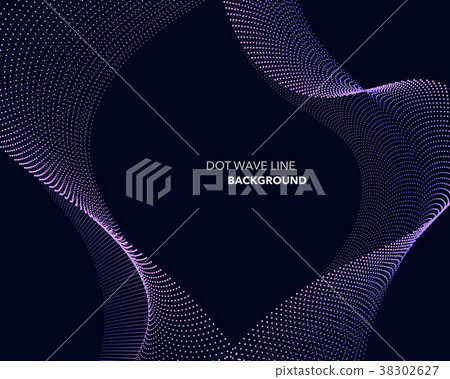 Elegant abstract vector dot wave line futuristic 38302627