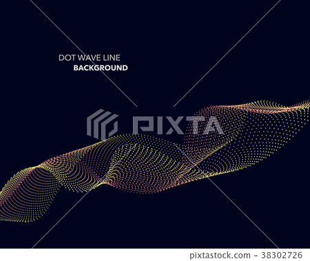 Elegant abstract vector dot wave line futuristic Elegant abstract vector dot wave line futuristic 38302726