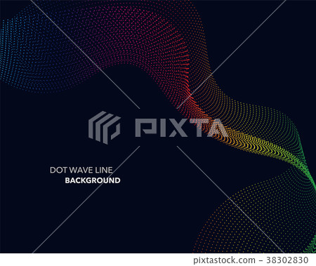 Elegant abstract vector dot wave line futuristic Elegant abstract vector dot wave line futuristic 38302830