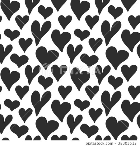 Heart symbol seamless pattern vector illustration. - Stock Illustration ...