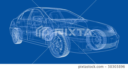 Concept car. Vector Concept car. Vector 38303896