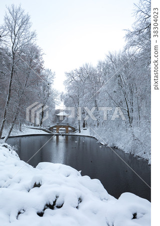 Chinese bridge in the park "Oleksandria" Chinese bridge in the park "Oleksandria" 38304023