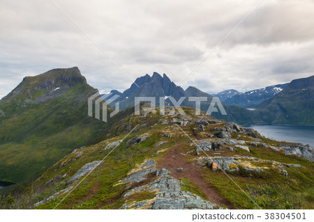 View from the Segla mountain, Norway 38304501