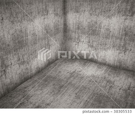 Corner of Old Concrete Room Grunge Background 38305533