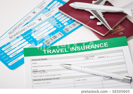 Travel insurance safe background. 38305605