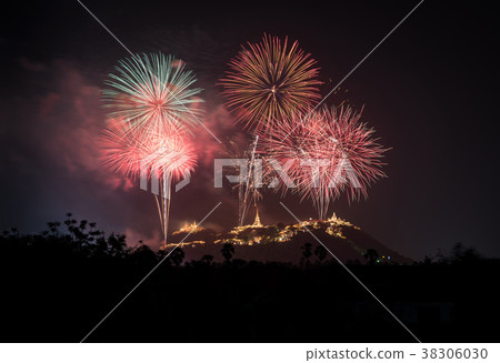 Fireworks show over Phra Nakhon Khiri Historical Fireworks show over Phra Nakhon Khiri Historical 38306030