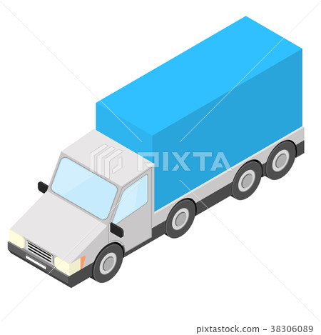 Truck. Isometric vector illustration 38306089