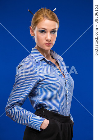 girl in a blouse girl in a blouse 38306153